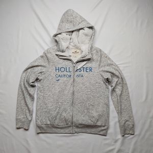 Hollister Embroidered Sherpa - Lined Hoodie